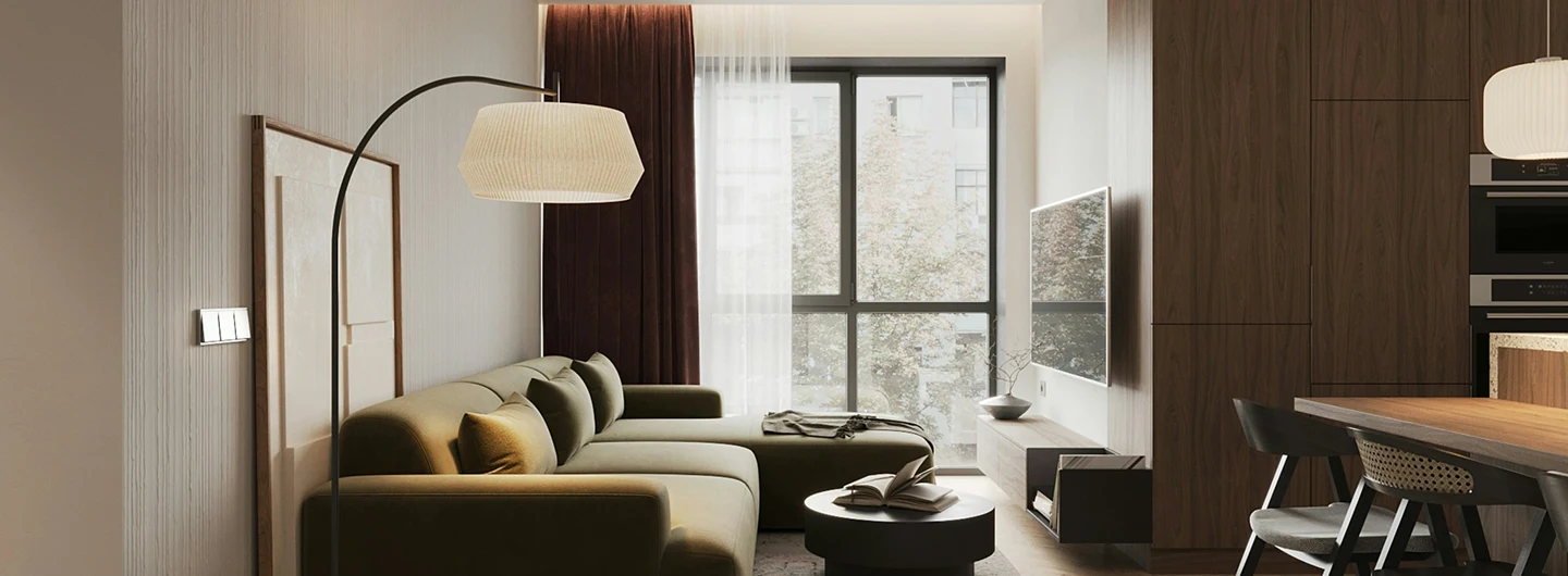 Comfortable living space in a Renewed home